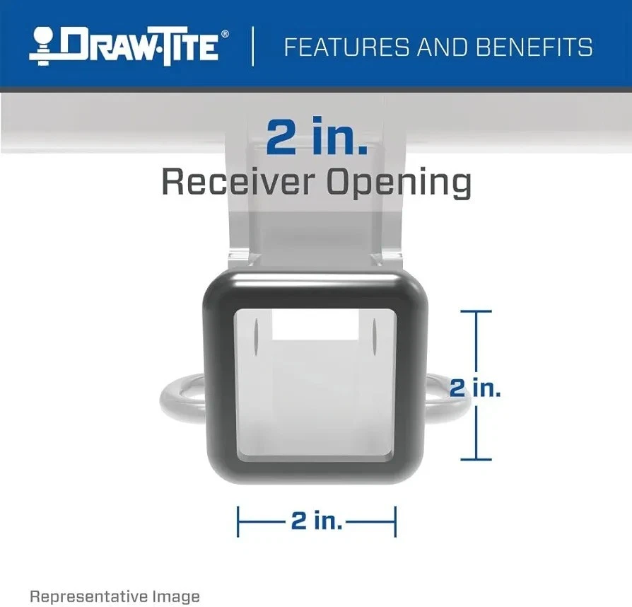 Enganche de remolque Draw-Tite 76438 clase 3, receptor de 2 pulgadas, Toyota Sienna 2021-2024 Foto 2 de 4