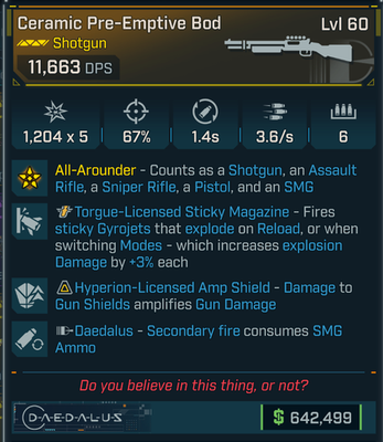 #ad #ad Borderlands 4 OP⭐ CERAMIC BOD SHOTGUN⭐ TORQUE STICKY ⭐ SMG AMMO $3.95