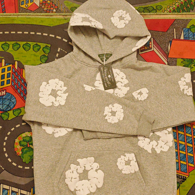 DENIM TEARS Herren Hoodie Grau  Gr. S aber fällt größer aus wie M
