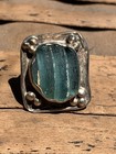Made In Israel Funky Adjustable Roman Glass Ring — photo 1