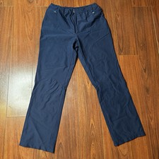 Nike Women  s Track Pants Sz M Windbreaker Adjustable Straight legs VTG