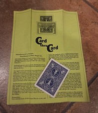 Card Thru Card Mak Magic Mentalism Tricks