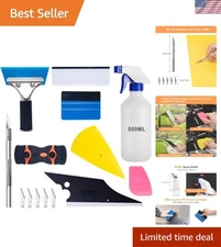 9-Piece Car Window Tint Tool Kit - Easy Squeegee & Film Installation
