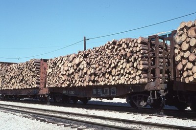 MS ORIG SLIDE GM&O GULF MOBILE & OHIO PULPWOOD RACK #4393 JACKSON MS 1988