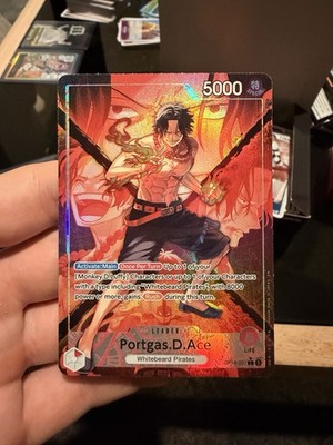 One Piece Portgas.D.Ace OP16-001 Leader OP16 Englisch Card The Time of Battle NM
