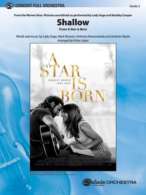 Shallow (from A Star Is Born) Full Orchestra Conductor Score & Parts Words and m
