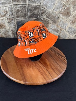 MLB Baltimore Orioles Miller Lite Bucket Logo Hat Promotional Giveaway 2022