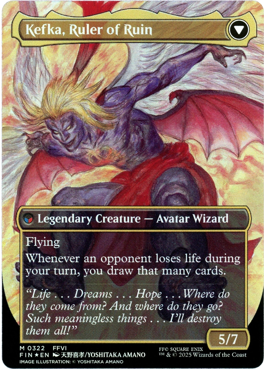 ERROR CARD Kefka, Court Mage Borderless Foil - 0322 - Final
