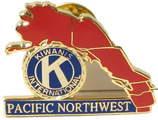 Kiwanis Inter. "Pacific Northwest" (Northern California to Alaska) Lapel Pin