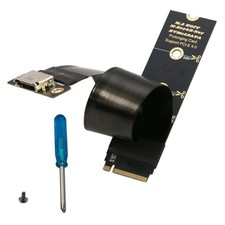 M.2 NVMe PCIe 4.0 to OCuLink SFF-8612 Female Adapter Cut for 42mm SSD 15cm FPC