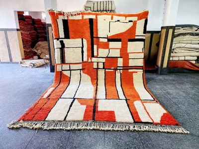 New Design Color Multicolor Berber Beni Ourain Moroccan Wool Rug Area Carpet Rug