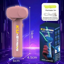 Lasso String Shooter Loop Toy Handheld Zip Rope Launcher Propeller OY