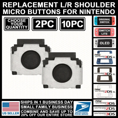 Shoulder Micro Button Trigger for Nintendo Switch/Lite/OLED/New/3DS/2DS/XL/LL