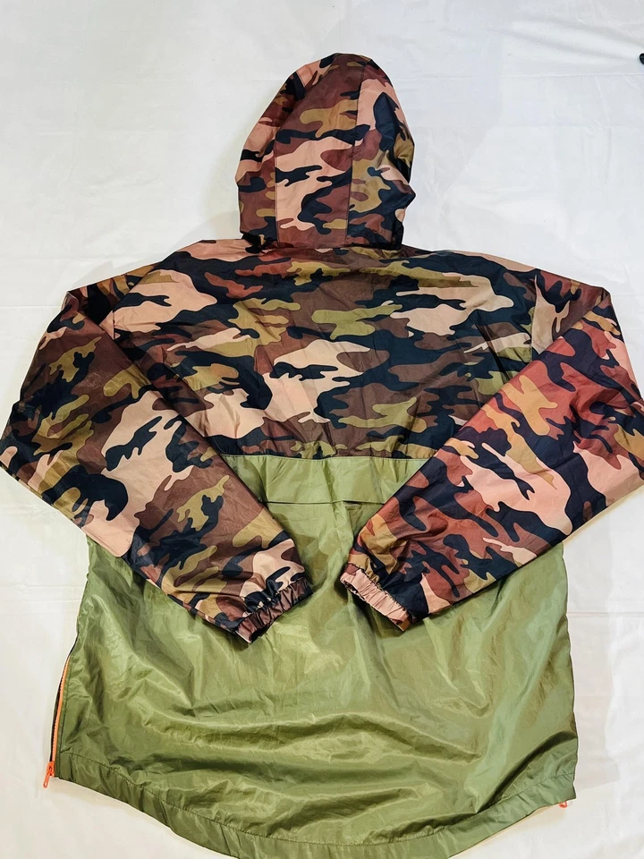 Carbon Pullover Jacket Mens XL Camouflage Hooded Windbreaker Anorak Outdoor - Image 2 of 4
