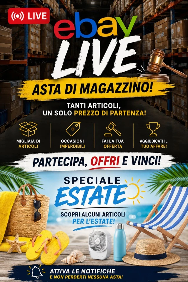 Asta di Magazzino + Speciale Estate | Occasioni Imperdibili