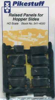 Pikestuff 541-4000 HO Raised Panels for Hopper Sides Color May Vary