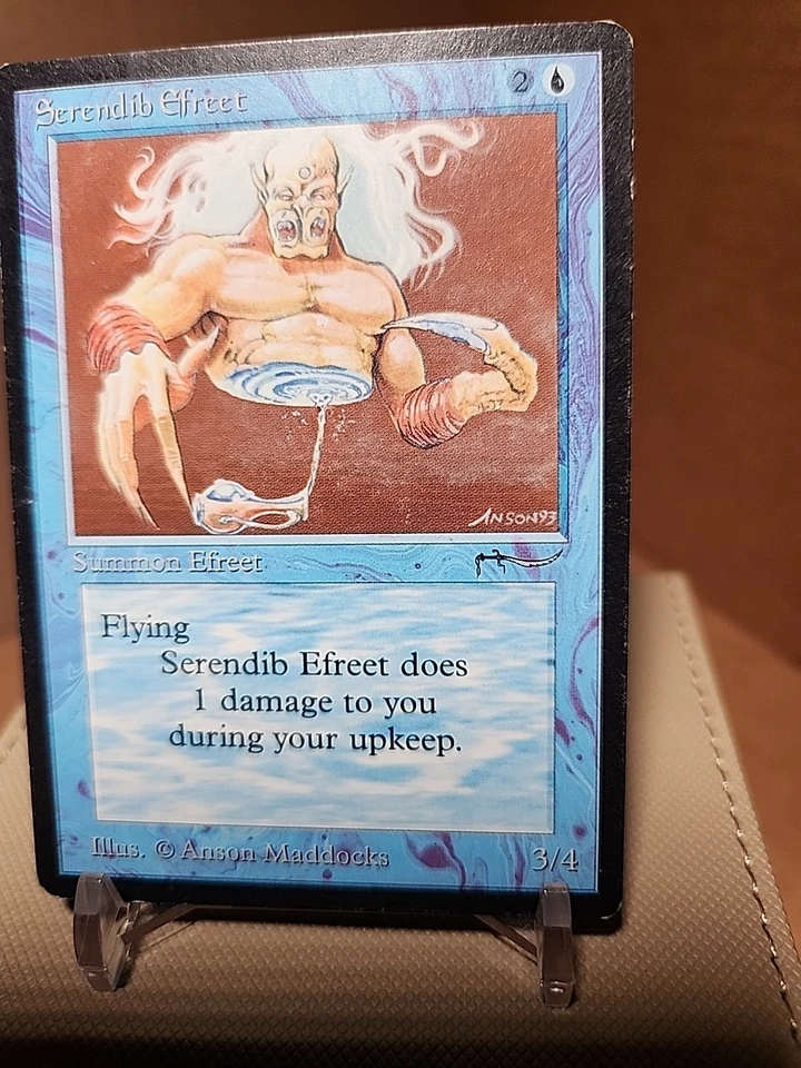 MTG Serendib Efreet - #9996, Moderate Play, English Arabian Nights - Image 3 of 4