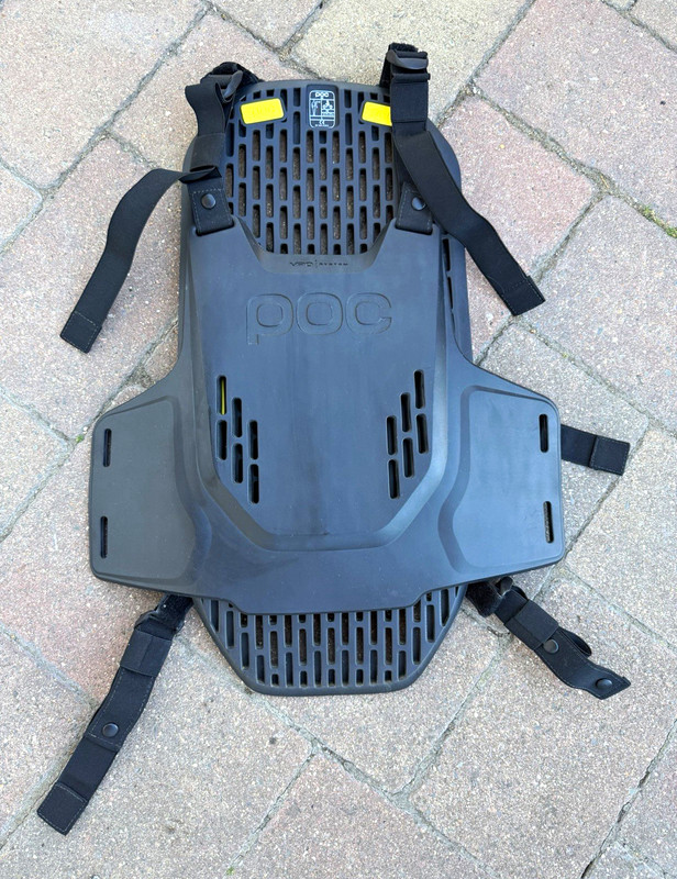 POC VPD System Back Hard Shell Protector L/XL Black Adjustable Fit Cycling