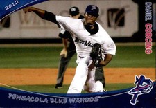 2012 Pensacola Blue Wahoos Grandstand #2 Daniel Corcino Dominican Republic Card
