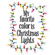 Favorite Color Christmas - Vinyl Decal Sticker - Car Window Laptop - ebn12713