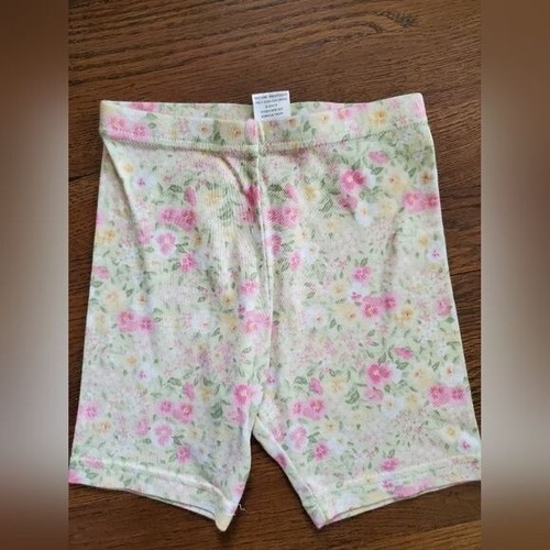 Vtg GYMBOREE Girls 5 pastel floral bike shorts