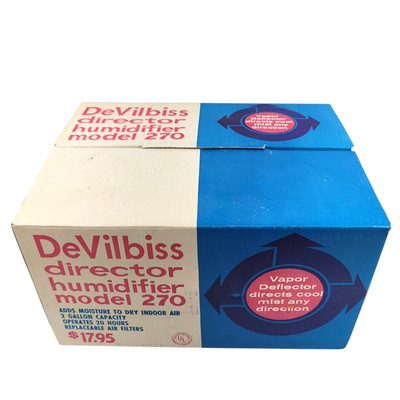 Vintage DeVilbiss Director Model 270 Humidifier Cool Mist Original Box Manual