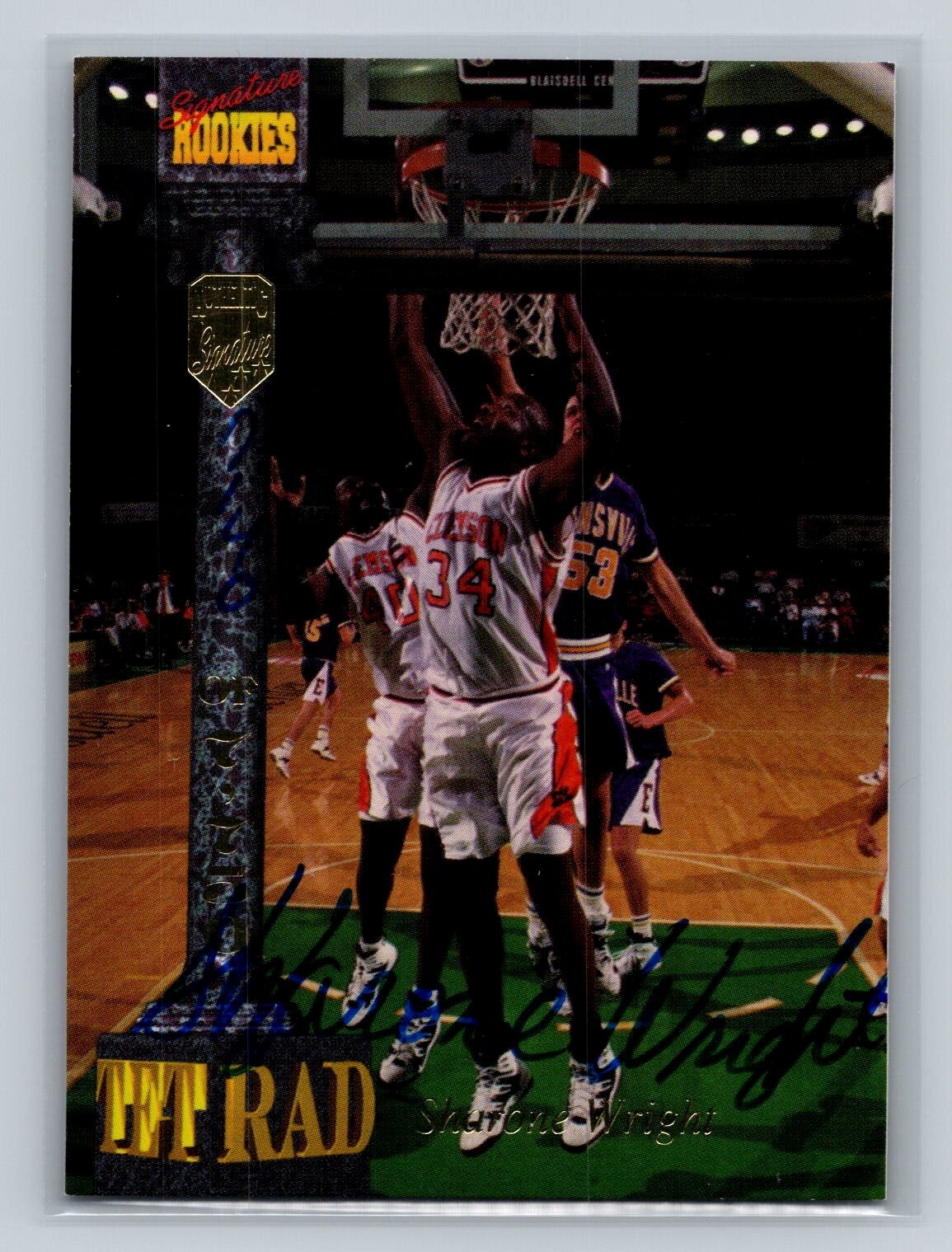 1994 Signature Rookies Tetrad Autographs #83 SHARONE WRIGHT RC Auto 7140/7750