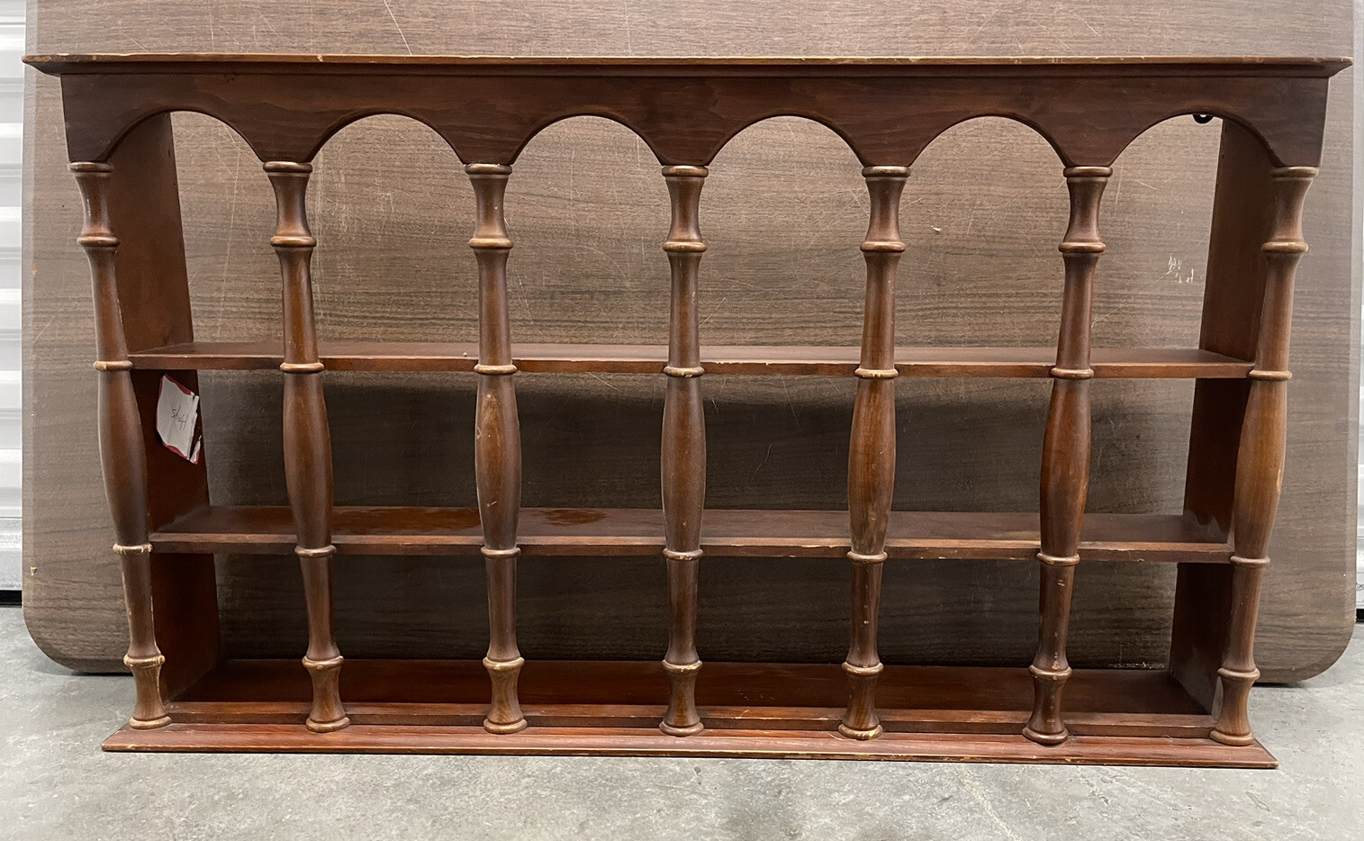 Vintage Wood Trinket Knick Knack hanging Shelf Curio Display eBay