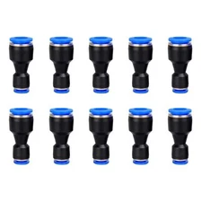 Reducer Push to Connect Fitting 10 Pack 5/16 to 1/4 Inch Tube OD Pneumatic