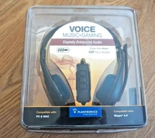 PLANTRONICS AUDIO 626 DSP VOICE MUSIC GMING OVER THE HEAD HEADSET NEW