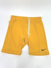 Nike Dri-Fit Compression 8" Inseam Shorts Women's GOLD NEW 40056 XC Run Lift