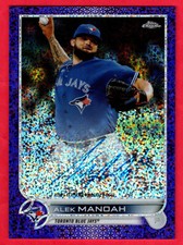 Alek Manoh 2022 Topps Chrome Veteran Autographs Purple Speckle Refractors #CVAAM