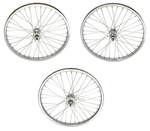 ABSOLUTE 20" X 1.75 STEEL FRONT COASTER OR FREEWHEEL 36 SPOKE IN CHROME. SB9581 ABSOLUTE 20" X 1.75 STEEL FRONT COASTER OR FREEWHEEL 36 SPOKE IN CHROME. SB9581