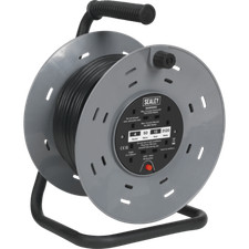 Image of Sealey 4 Socket Cable Extension Reel 240v 50m