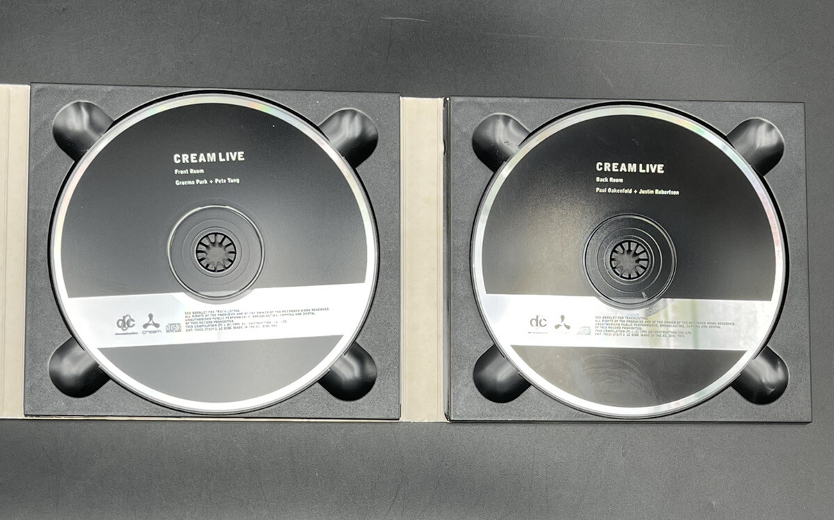 Cream Live Volume 1 2-CD Set Park Tong Oakenfold Robertson | eBay