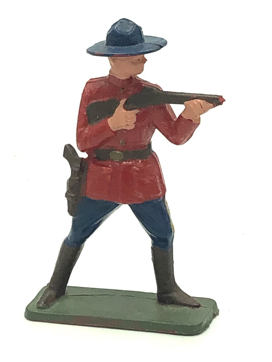 Figurine Soldat Plastique Starlux - Gardian à Cheval Et Arlésienne En Rouge - Occasion, Collection