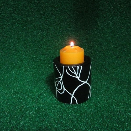 24X Black Hand Draw Flower Candle Holder Home Wedding Decoration - Picture 2 of 4