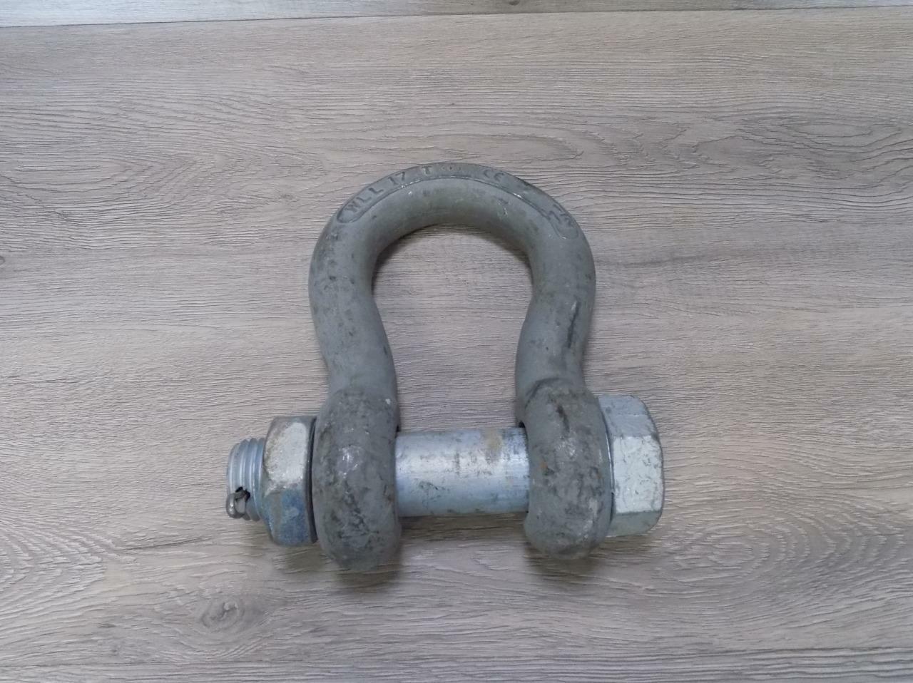 Manille WLL 17T - Capacité 17,000 LB, Diamètre De Goupille 1 1/2" - Nouveau Stock Surplus Militaire