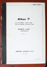 NIKON F PARTS LIST REVISED -2, 1/79/101372
