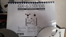 OPERATORS MANUAL FOR TAPE RECORDER AKAI GX-63...
