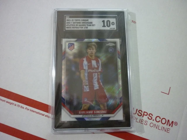 Giuliano Simeone 2021-22 Topps Chrome Atletico De Madrid Team Set #AMC-7 RC 2/50