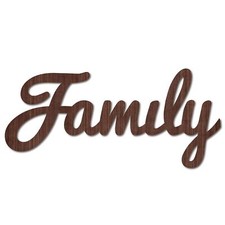 Cutout Sign Family Letter Wooden Wall Art Decor Wood Word Sculpture Signs Rus...