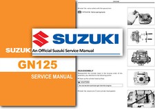 Manual de Servicio Suzuki GN125 Taller GN125H GN125F Tienda - Cubre TODOS los Modelos