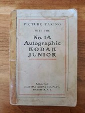 Picture Taking With The No 1-A Autographic Kodak Junior Photography Manual 1915