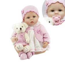 22" Reborn Baby Dolls Vinyl Silicone Doll Lifelike Realistic Newborn Doll Gifts