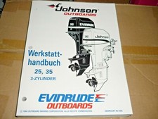 Johnson Outboards Manuale Officina 25,35 Motore Fuoribordo 3 Cilindri 1993