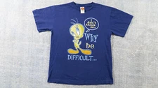 vintage "Why Be Difficult... Be Impossible" Looney Tunes shirt, size M, Tweety