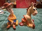 New ListingDisney Toy Story 2 Ceramic Salt and Pepper Shakers Woody & Bullseye - Never Used