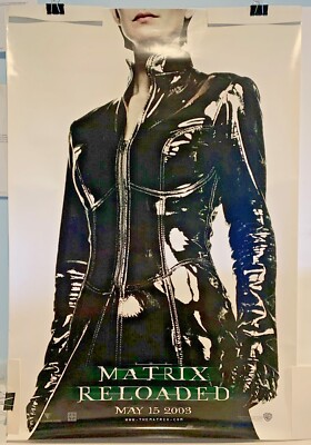 THE MATRIX RELOADED ポスター 額縁付き　ネオ　トリニティ THE MATRIX RELOADED TRINITY RARE 27 X 40 Advance PROMO POSTER 2003