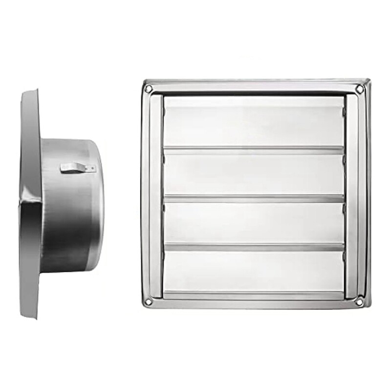 Exterior Wall Vent Hood Stainless Steel Air Vent Grille Cover Wall